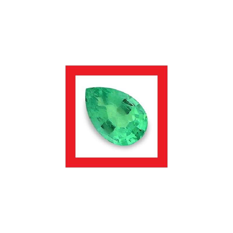 EMERALD [Brazil] - NICE GREEN PEAR FACET - 0.035cts