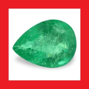 Emerald [Brazil] - Faceted Pear Shape - 0.39cts