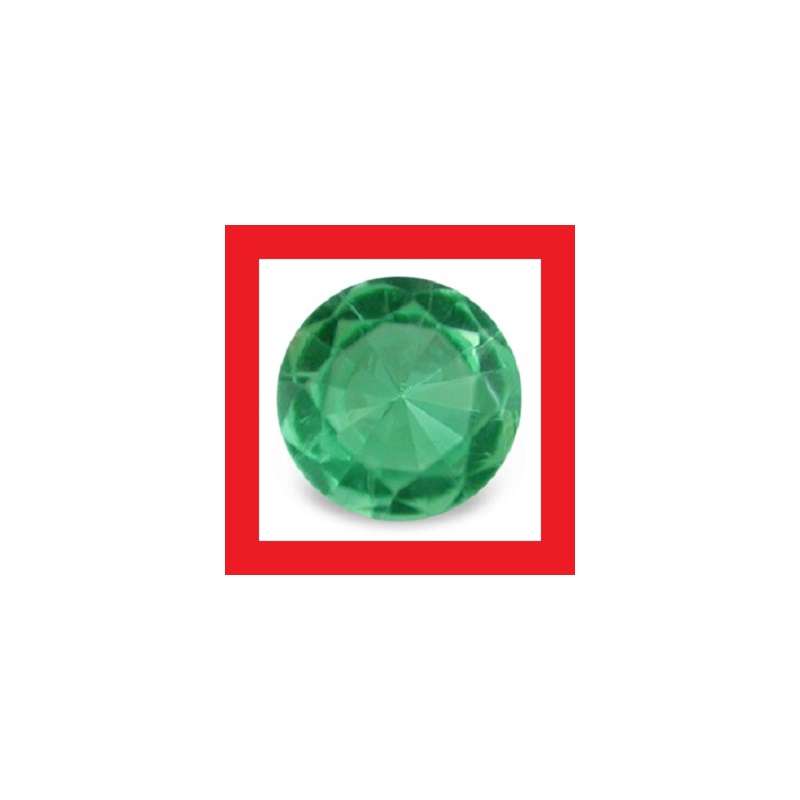 EMERALD [Colombia] - FINE GREEN ROUND FACET - 0.14cts