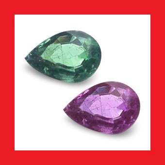 GARNET (UNTREATED) - Faceted Colour Change Pear Shape - 0.13cts