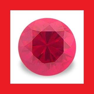 RUBY [Created] - Round Shape Diamond Cut - 4.58cts