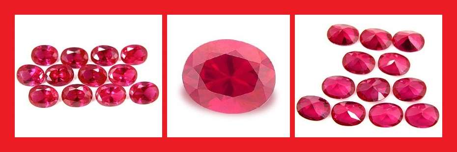 Ruby [Created] - Faceted Deep Pink Oval Shape - 1.27cts