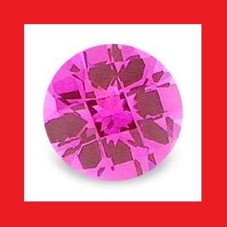 SAPPHIRE [Created] - Rich Pink Faceted Round Shape - 0.44cts