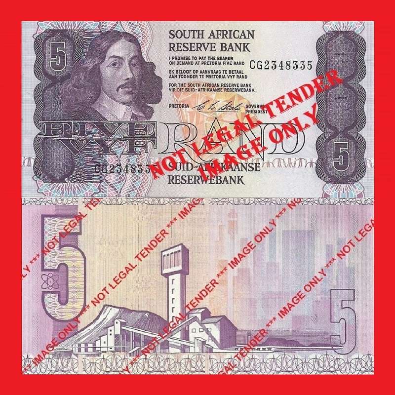 C.L. Stals R5 1st Issue UNC Banknote Serial CG2348335