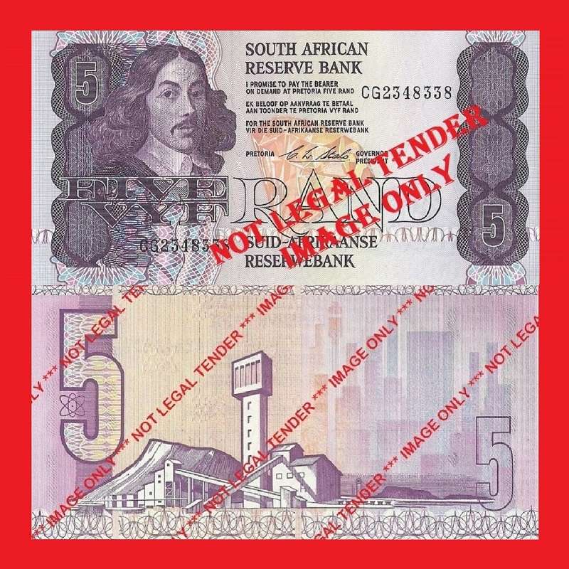 C.L. Stals R5 1st Issue UNC Banknote Serial CG2348338