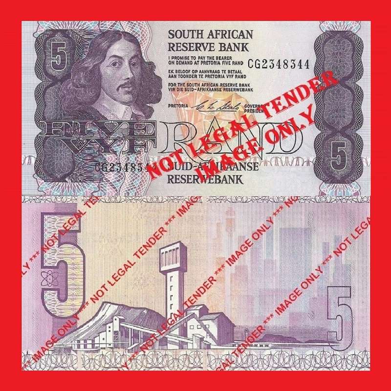 C.L. Stals R5 1st Issue UNC Banknote Serial CG2348344