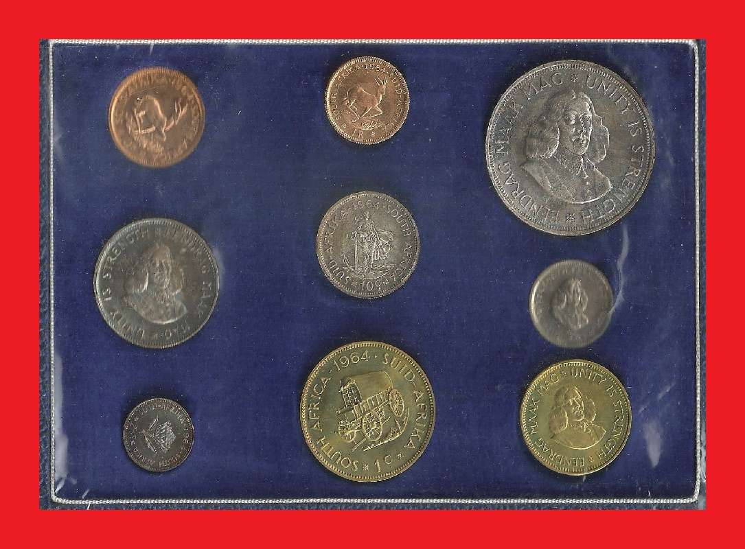 1964 Long Proof Set In Original SA Mint Box