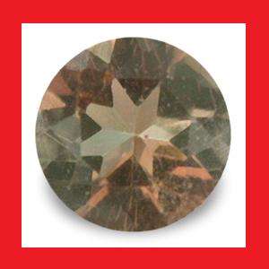 ANDALUSITE - GREENISH RED ROUND FACET - 0.14cts