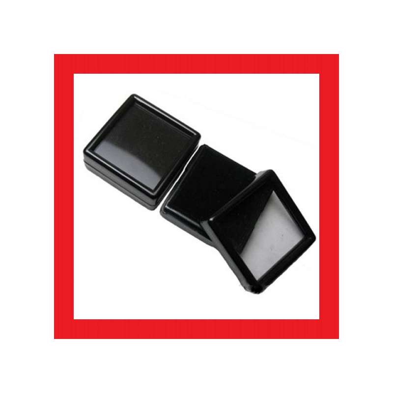 BLACK GEM DISPLAY BOXES 4cm x 4cm