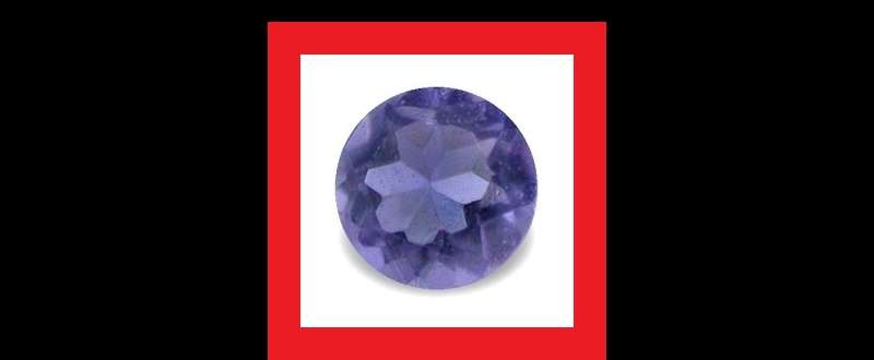 Iolite [Africa] - Faceted Round Shape - 0.11cts