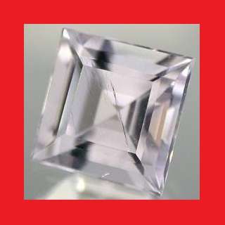 KUNZITE - UNTREATED PALE PINK SQUARE FACET - 2.495cts