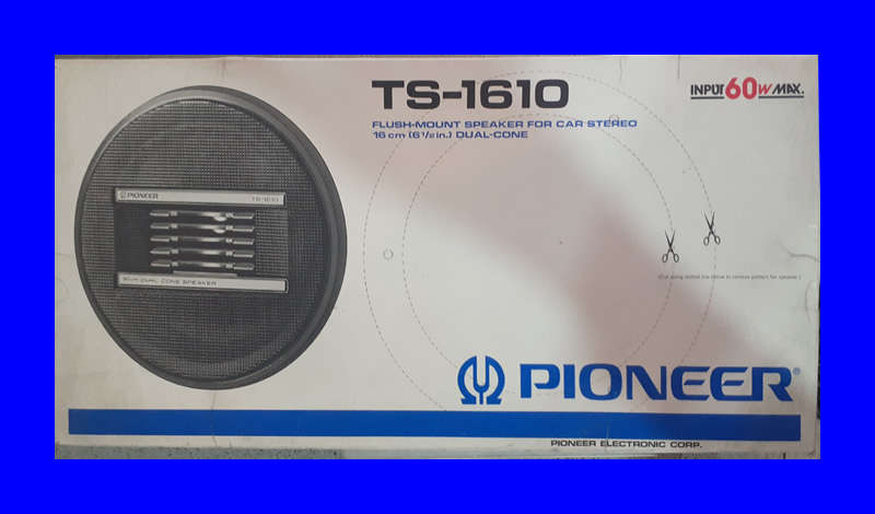 PIONEER VINTAGE TS-1610 CAR STEREO SPEAKERS - IN ORIGINAL SEALED PACKAGING