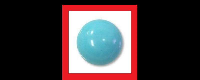 TURQUOISE - TOP NEON BLUE ROUND CABOCHON - 1.09cts