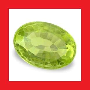PERIDOT (NATURAL VIETNAM) - BEST GREEN OVAL CUT - 0.765cts