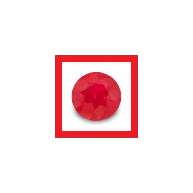 RUBY [Madagascar] - Deep Red Round Facet - 0.215cts