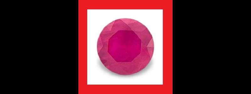 Ruby [Myanmar] - Faceted Round Shape - 0.55cts