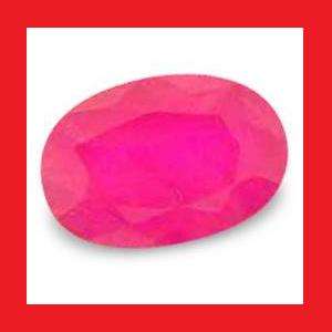 RUBY (Myanmar) - FINE RED OVAL FACET - 0.685cts