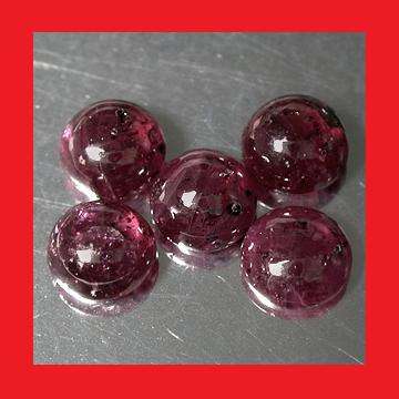 ROYAL RUBY (Natural Madagascar) - Red Pink Round Cabochon - 1.92cts