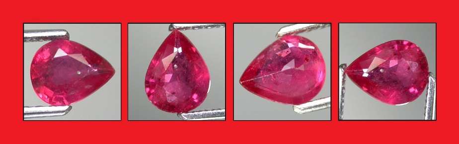 Ruby [Mogok, Myanmar] - Faceted Pear Shape - 0.43cts