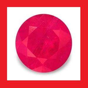 Ruby [Myanmar] - Faceted Round Shape - 0.13cts