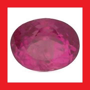 RUBY (Natural Burma) - TOP RICH PINK OVAL FACET - 0.31cts