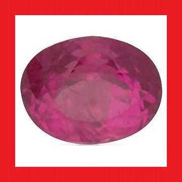 RUBY (Myanmar) - Pigeon Blood Red Oval Shape Faceted - 0.33cts