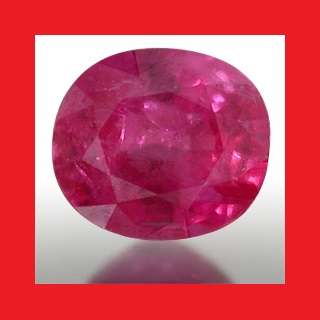 Ruby [Myanmar] - Faceted Oval Shape - 0.74cts