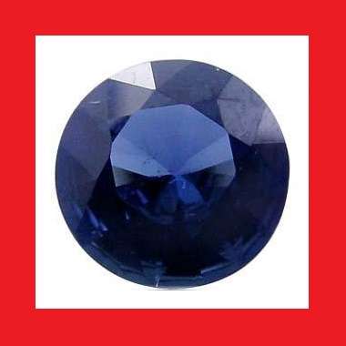 SAPPHIRE (AFRICA) - DEEP BLUE ROUND FACET - 0.13cts