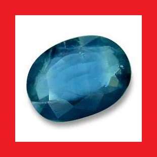SAPPHIRE (Australia) - DEEP BLUE GREEN OVAL FACET - 0.935cts