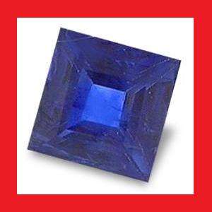 Sapphire (Africa) - Cornflower Blue Square Facet - 0.08cts