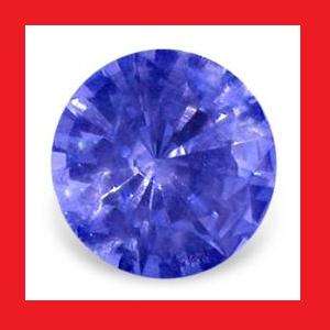Sapphire (Africa) - Bright Blue Round Diamond Cut - 0.19cts