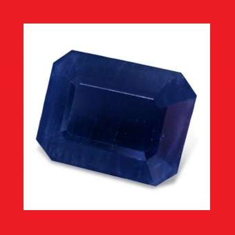 SAPPHIRE [Thailand] - Midnight Blue Faceted Rectangle Shape - 2.90cts