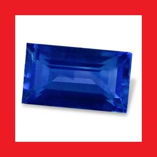 Sapphire (Natural Australia) - Dark Blue Baguette Facet - 0.295cts