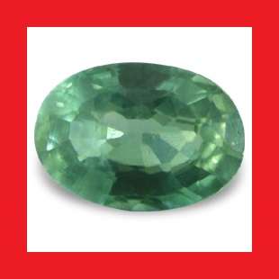 Sapphire (Natural Africa) - Rich Green Blue Oval Facet - 0.690cts