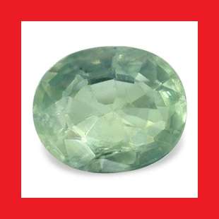 NATURAL SAPPHIRE - BLUISH GREEN OVAL FACET - 0.545cts