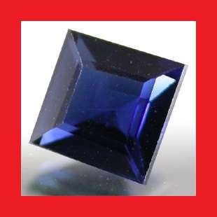 Sapphire (Pailin, Cambodia) - Top Blue Square Cut - 0.445cts