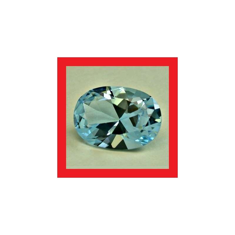 TOPAZ - SKY BLUE OVAL FACET - 1.04cts