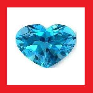 TOPAZ - SWISS BLUE HEART FACET - 0.69cts