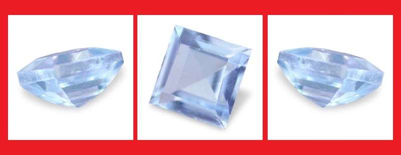 TOPAZ - SKY BLUE SQUARE FACET - 0.18cts