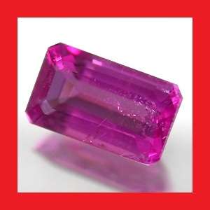 TOURMALINE - HOT PINK OCTAGON FACET - 0.58cts