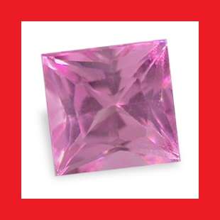 TOURMALINE - NICE PINK PRINCESS FACET - 0.155cts