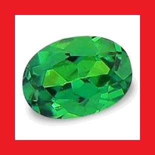 TSAVORITE - FINE EMERALD GREEN OVAL FACET - 0.06cts