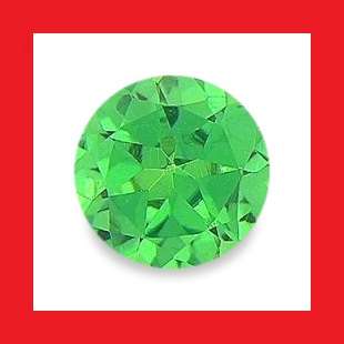 TSAVORITE (NATURAL AFRICA) - TOP GREEN ROUND CUT - 0.175cts