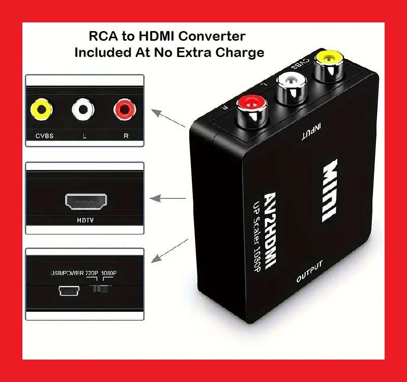 PIONEER DVD Player Model DV-393s Plus RCA To HDMI Converter