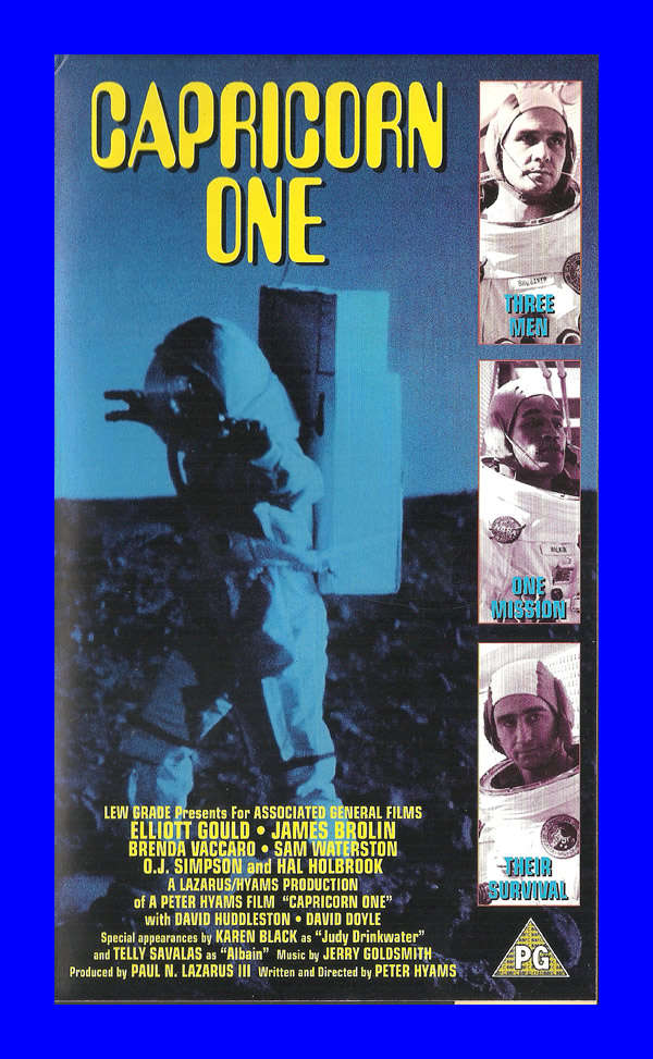 VHS CASSETTE  -  CAPRICORN ONE (GOULD, BROLIN, VACCARO)