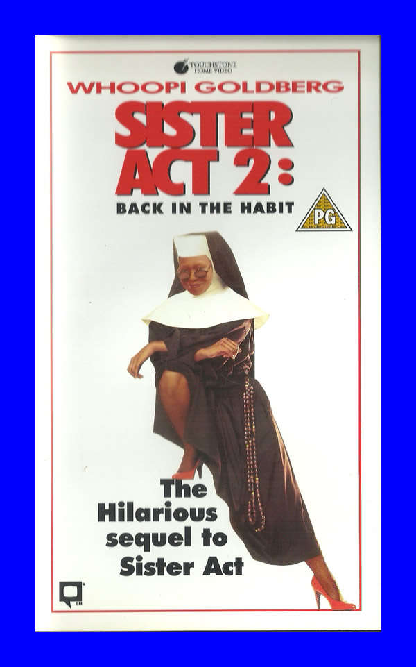 VHS CASSETTE  -  SISTER ACT 2 (WHOOPI GOLDBERG)