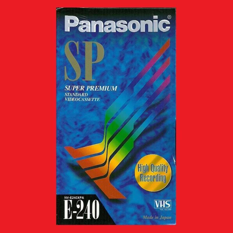 VHS Blank Tape Panasonic Super Premium E-240