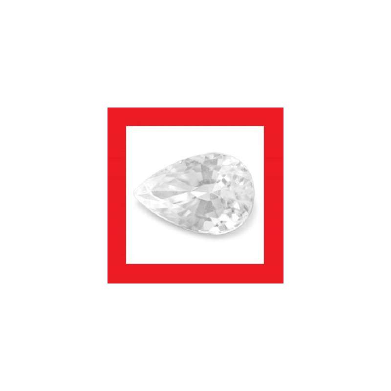 ZIRCON [Africa] - FACETED PEAR SHAPE - 0.68cts