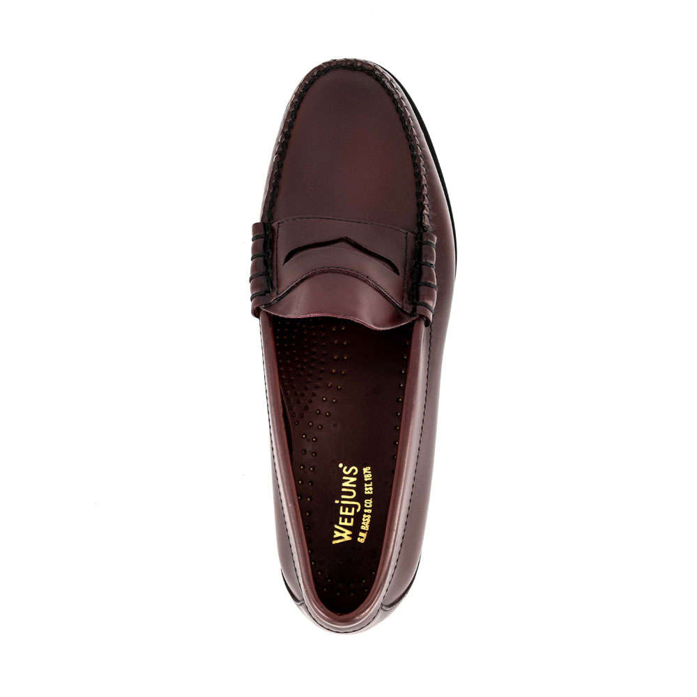 BASS WEEJUNS LARSON BURGUNDY LOAFERS