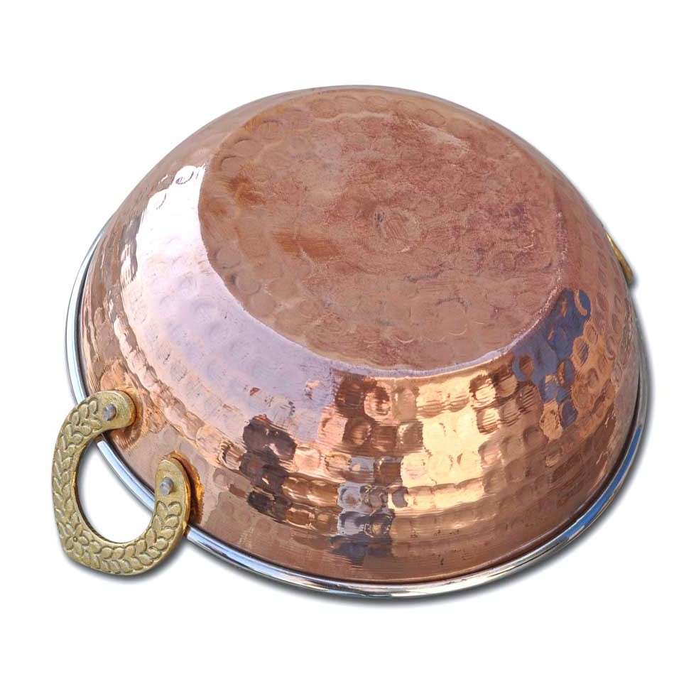Copper Kadai Or Serving Dish 01